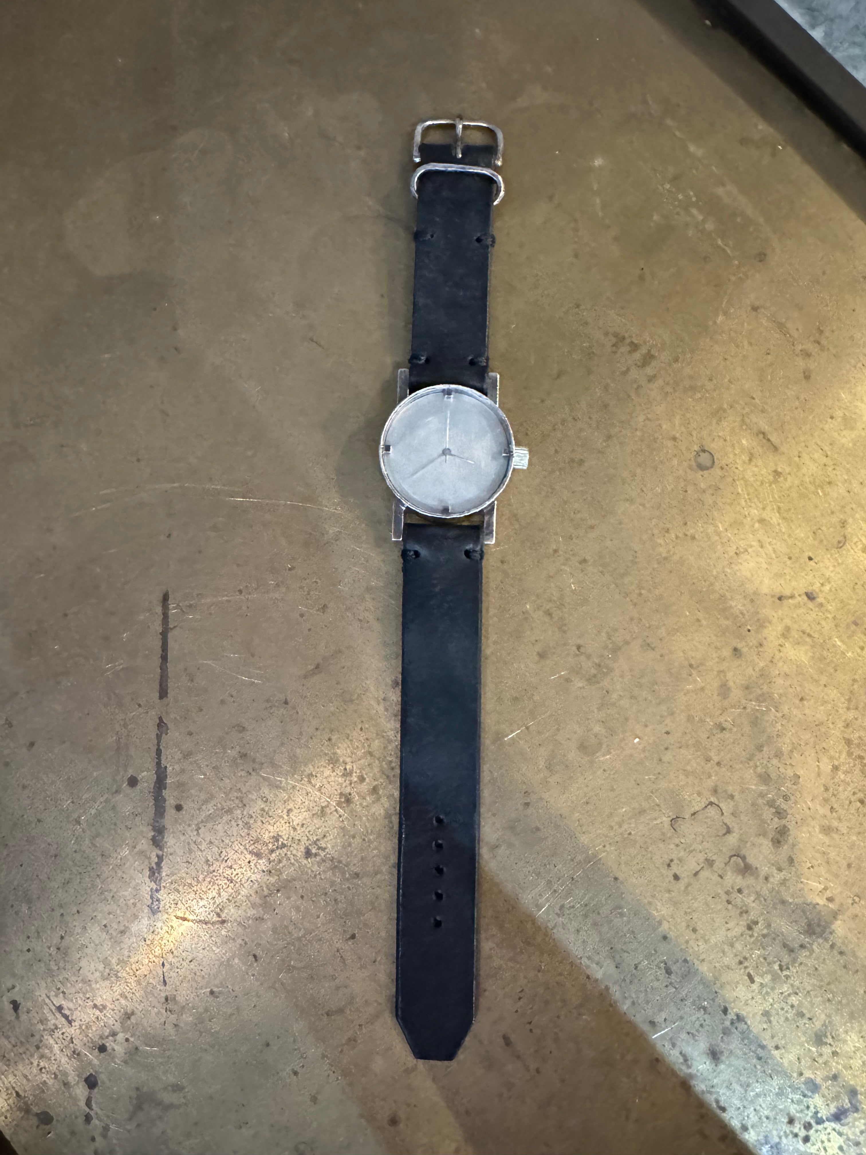 HAND MADE SILVER WATCH AUTO MATIC